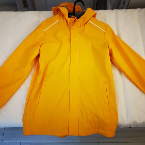 Cat & Jack Rubberized Rain Jacket Coat, Yellow, Large - Picture 2 of 4